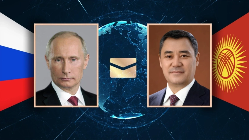 Владимир Путин поздравил Садыра Жапарова и народ Кыргызстана с Новым годом
