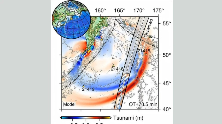 Спутник НАСА впервые запечатлел цунами с беспрецедентной детализацией