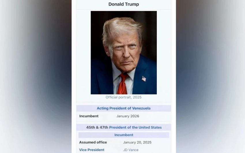 Трамп назвал себя «исполняющим обязанности президента Венесуэлы»