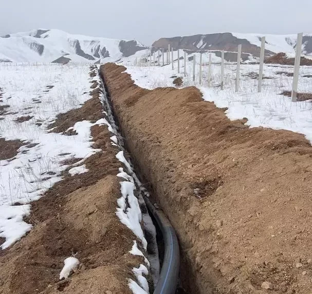 В Токтоугльском районе на 30 гектарах богарных земель устанавливаются системы капельного орошения