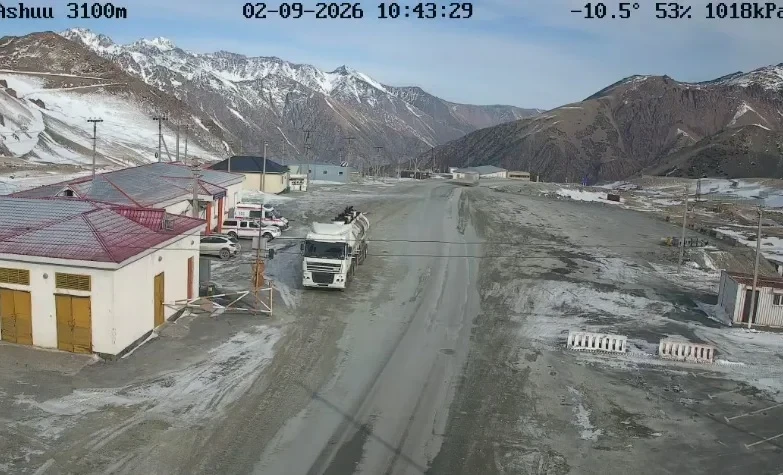 Проезд через все перевалы страны открыт, движение стабильное