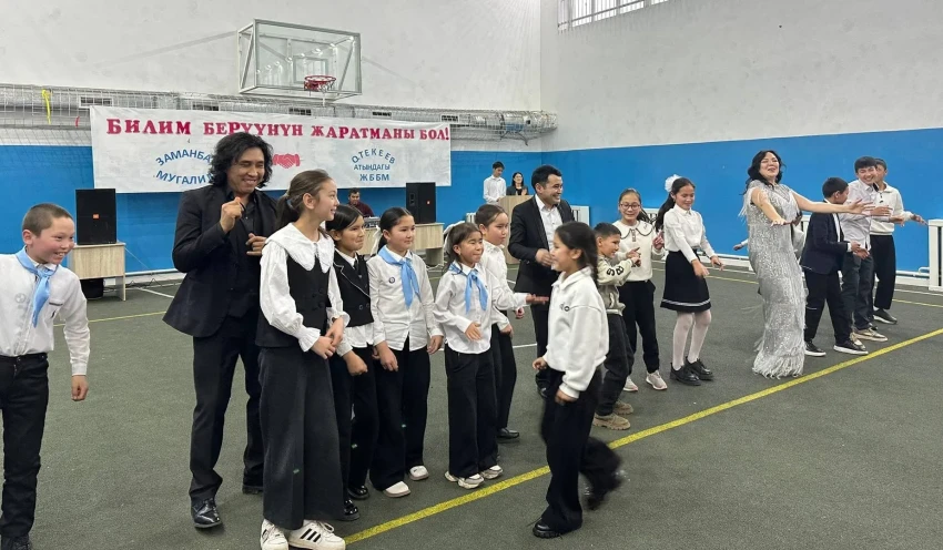 Солисты оперы КНАТОиБ дали концерт и мастер-класс для школьников Чуйской области