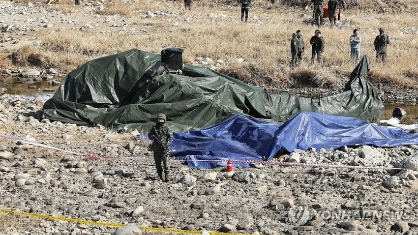 В Южной Корее разбился военный вертолёт