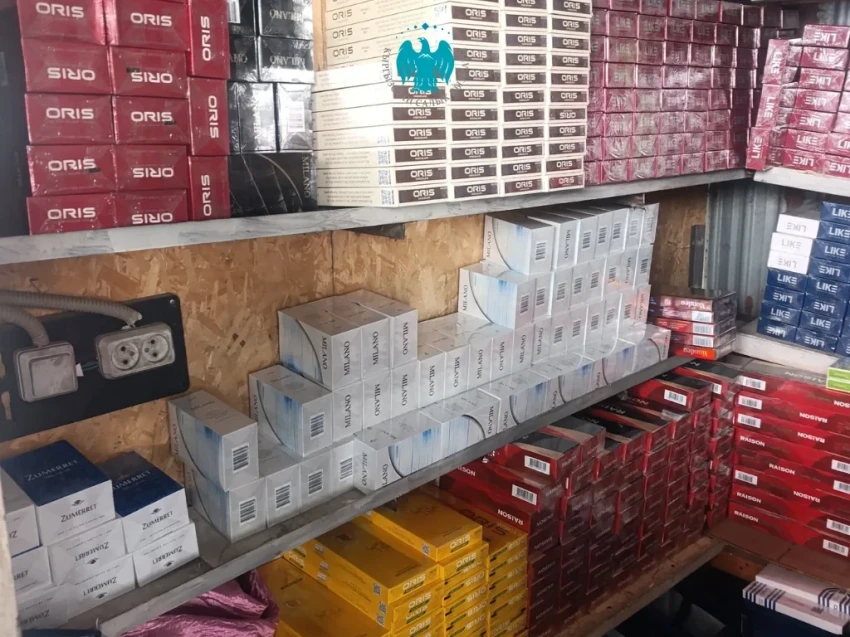 ГНС изъяла почти 10 тыс. пачек без акцизного табака на рынке Манаса