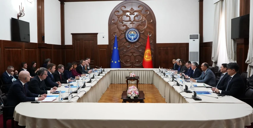 Жээнбек Кулубаев провел встречу с делегацией Европейского парламента